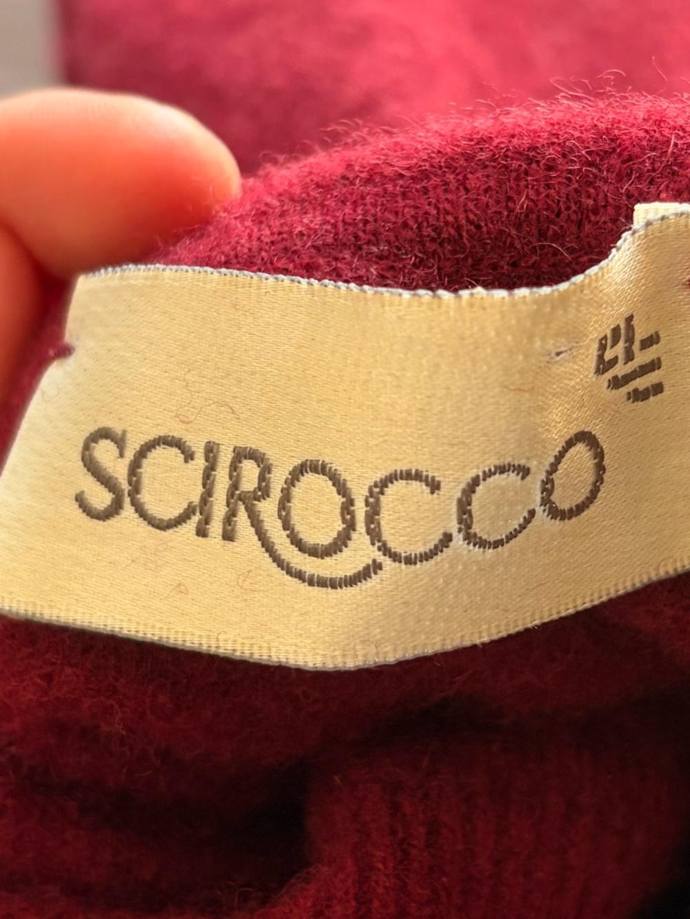 Maroon Fleece Turtle Neck - Picture 2 of 2